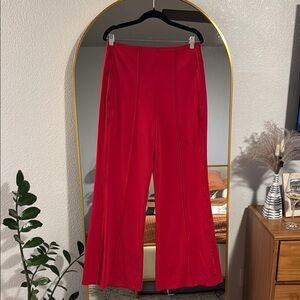 Athleta Red Wide Leg Pants for Versatile Elegance